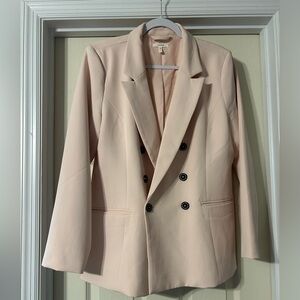 Maurices Light Pink Double Breasted Blazer